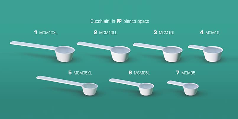 Plastiqua srl | Cucchiaini in PP Bianco Opaco